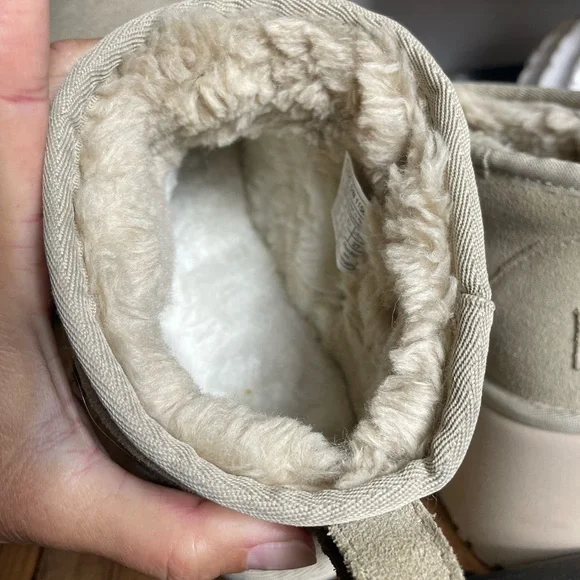 UGG Women's Ultra Mini New Heights Mustard Seed Platform Boots 1158311 - Picture 12 of 14